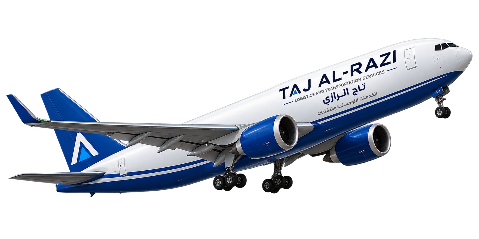 TAJ AL-RAZI Logistics Cargo Flight in Sky